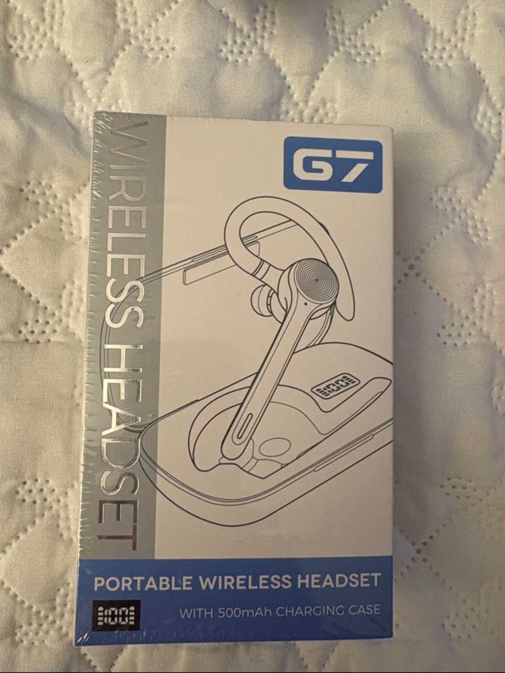 Portable Wireless Headset - White